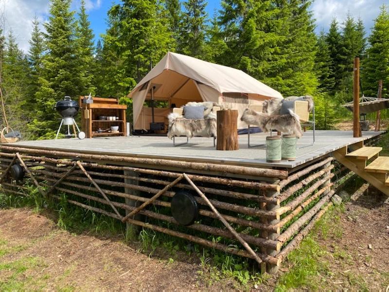 Glamping Tent With Amazing View In The Forest Torsby Buitenkant foto
